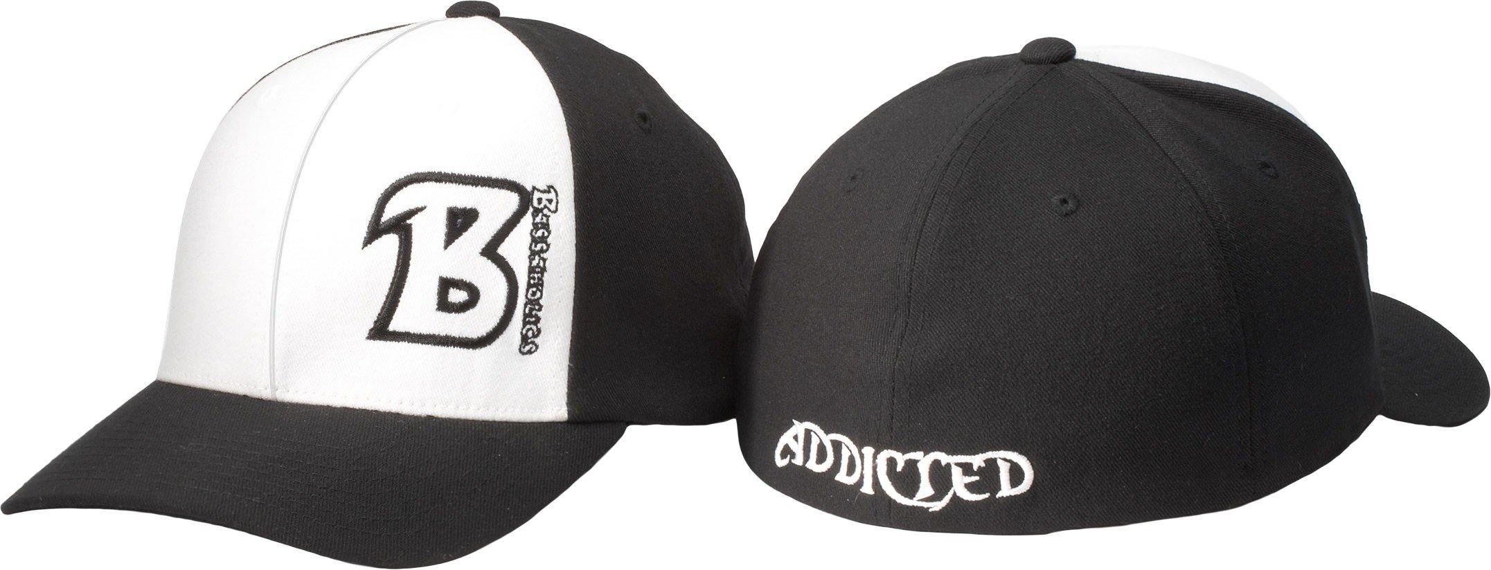 B-Addicted Flex Fit Hat White & Black / S/M