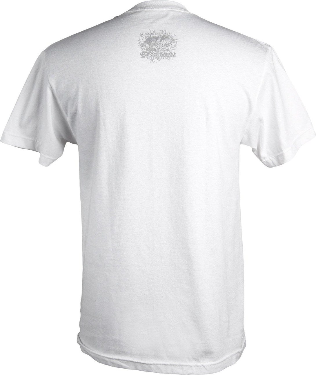Labeled mens fishing T-Shirt white back