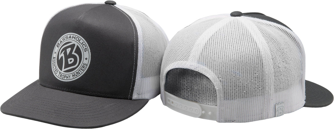 ATH Circle Fishing Trucker Hat White & Grey / OSFA