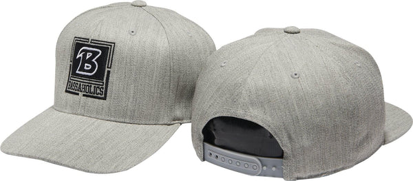 Bassaholics Boxed snapback trucker hat OSFA Heather grey