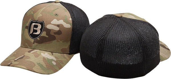 Camo Shield Flex Fit Trucker Hat