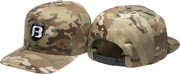 Shield Camo Snapback Hat