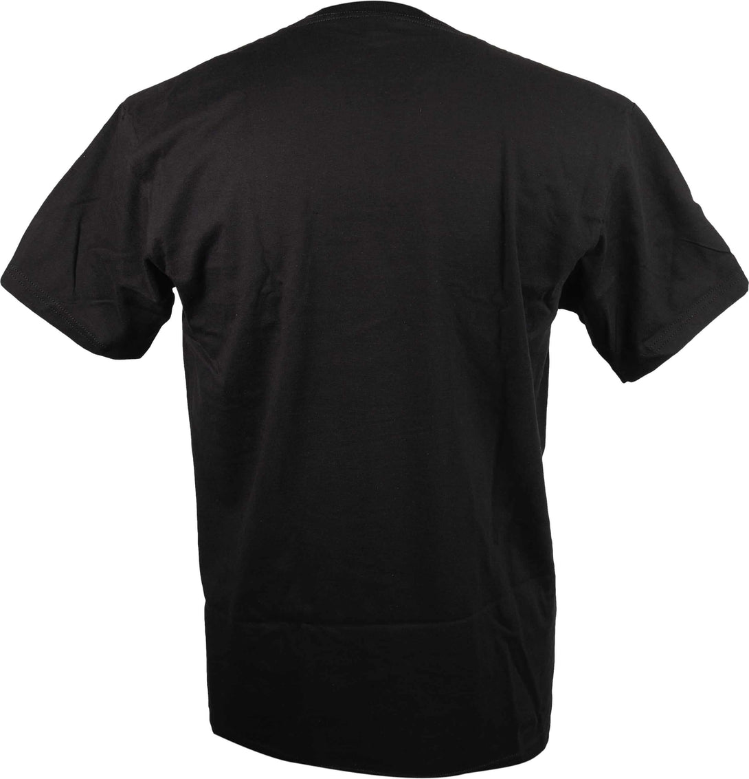 Frontpage bass fishing TShirt in Black back