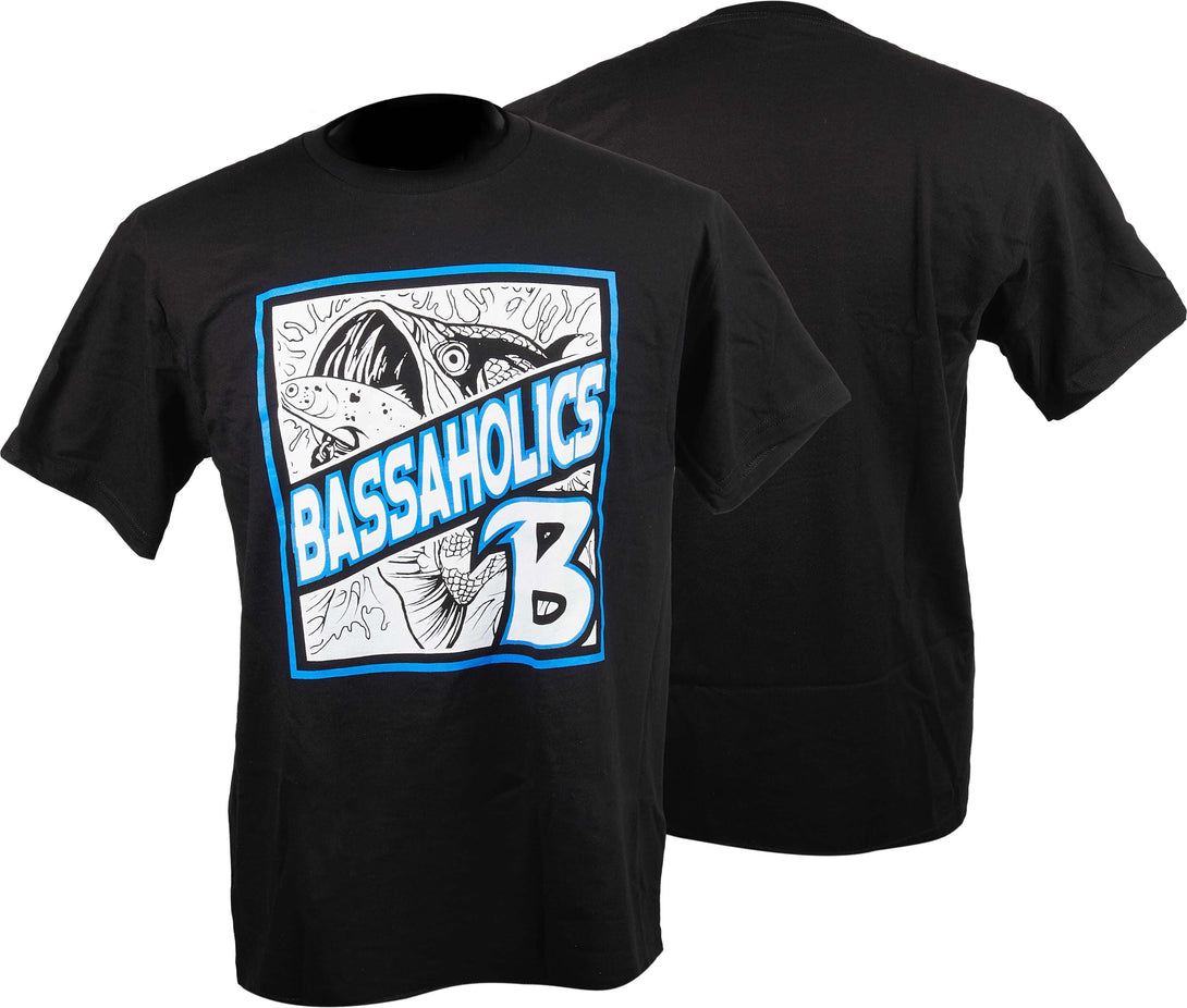 Frontpage bass fishing TShirts in Black