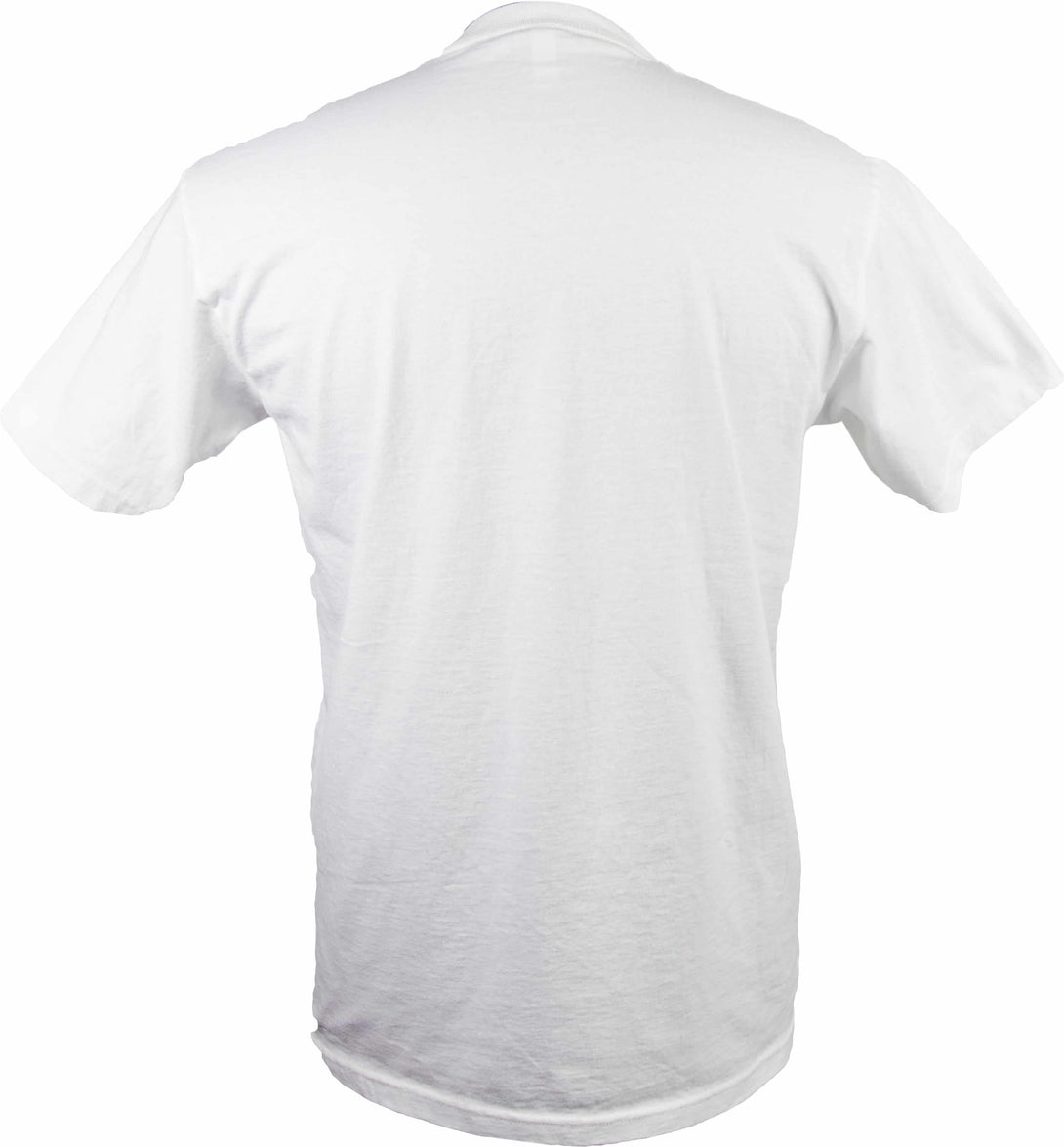 Reef bass fishing t-shirt in White back