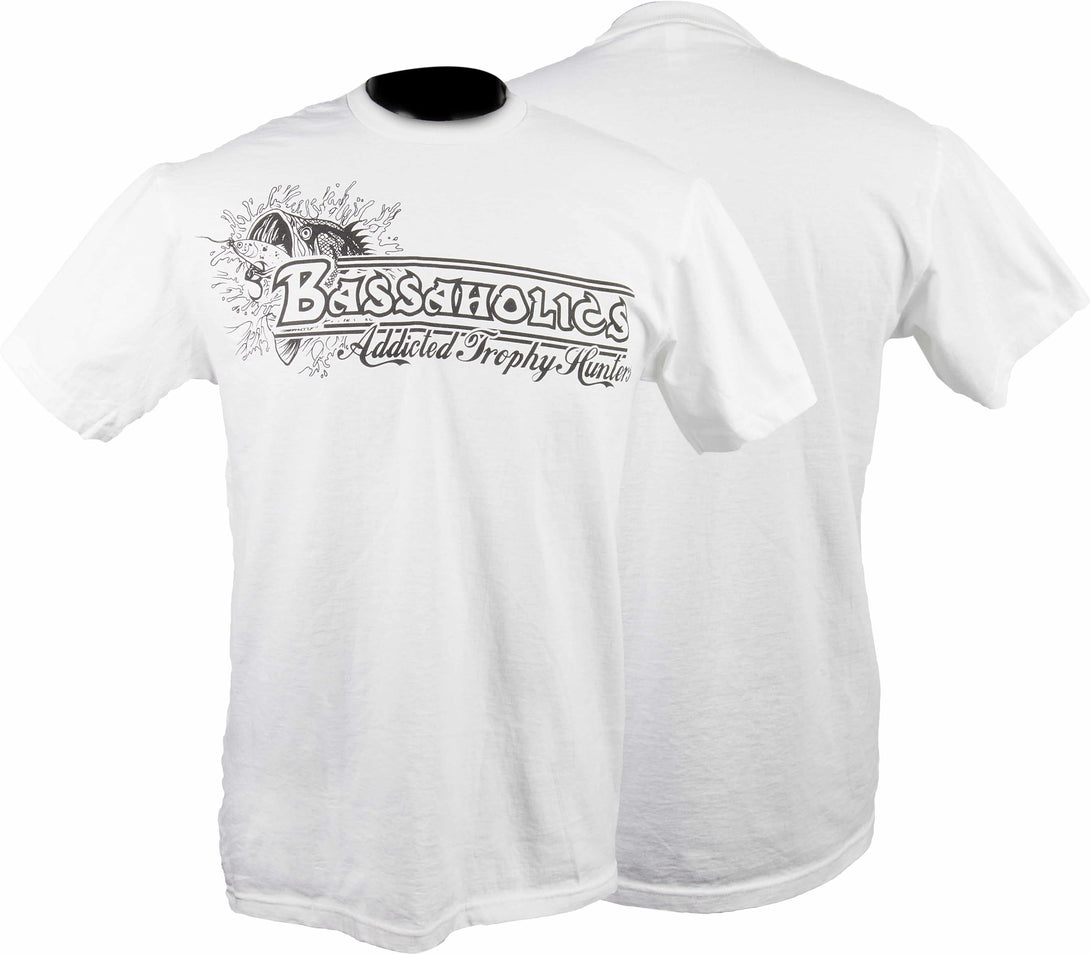 Reef bass fishing t-shirts in White